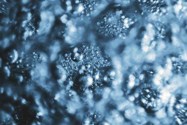 Hava kabarcıkları, su altı kabarcıkları Soyut Arkaplan.