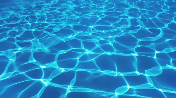 Piscina acqua sole riflesso sfondo. Ondulazione dell'acqua. — Foto Stock