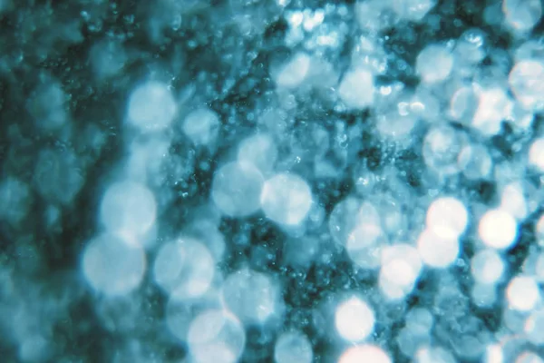 Levegőbuborékok, víz alatti buborékok Absztrakt háttér. — Stock Fotó