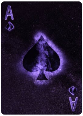 Spades iskambil arka plan ası