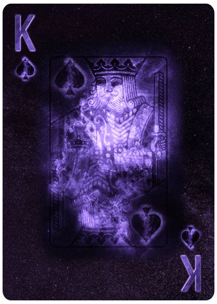 King of Spades playing card Abstract Background