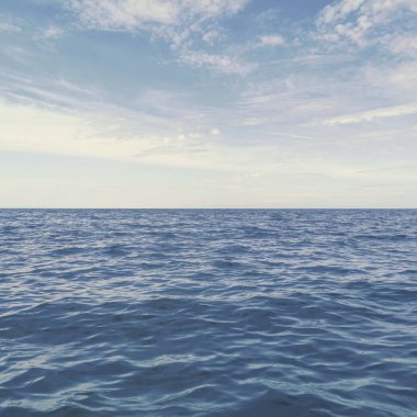 Mavi Okyanus, Su Yüzeyi ve Mavi Gökyüzü