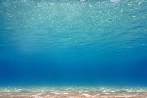 Sandiger Meeresgrund Unterwasserhintergrund — Stockfoto