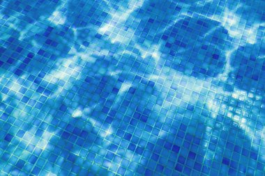 Sualtı Yüzme Havuzu Mavi Karo, Yüzme Po Su Ripples