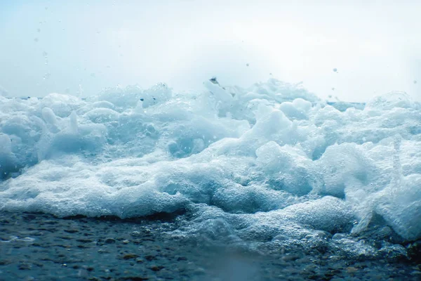 Breaking Wave of Blue Ocean Fondo de verano — Foto de Stock