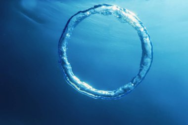 Bubble Ring Underwater, Ring Bubble. clipart