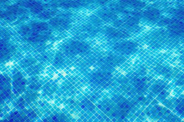 Sualtı Yüzme Havuzu Mavi Karo, Yüzme Po Su Ripples
