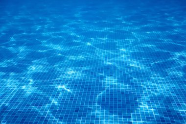 Sualtı Yüzme Havuzu Mavi Karo, Yüzme Po Su Ripples