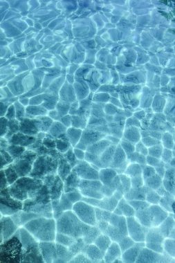 Turkuaz Deniz Yüzeyi, Ripple Su, Güzel Carib Üst görünümü