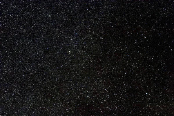 Constelação de Sagitta em céu real noturno, a constelação de seta — Fotografia de Stock