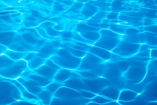 Zwembad Water Rimpelwater Zon Reflectie Achtergrond — Stockfoto