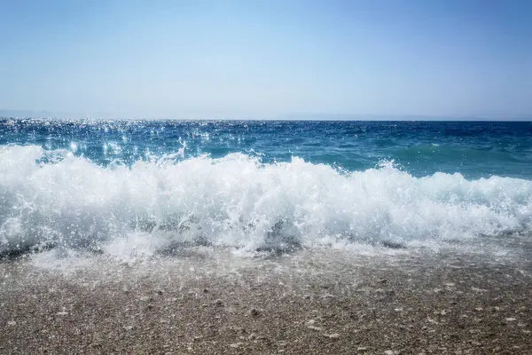 Хвиля Блакитного Океану Літній Фон — стокове фото