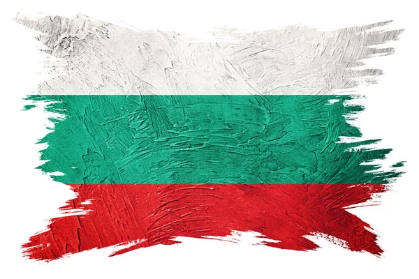 Bandera Grunge Bulgaria Bandera Búlgara Con Textura Grunge Pincelada —  Fotos de Stock