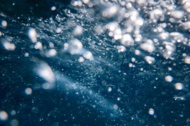 Sudaki Soyut Baloncuklar, Hava Kabarcıkları Su Arkaplanı 