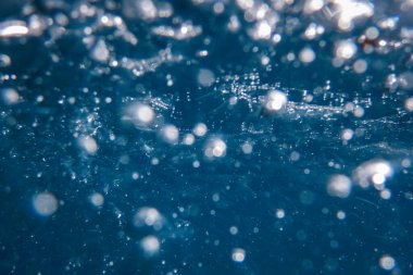 Sudaki Soyut Baloncuklar, Hava Kabarcıkları Su Arkaplanı 