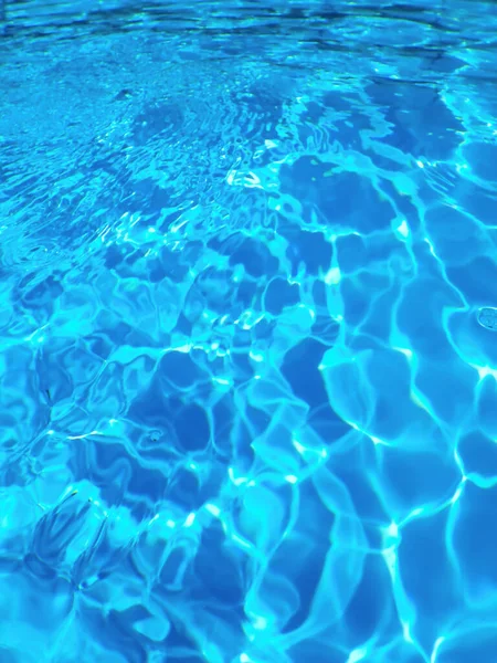 Blue Ripple Water Background Water Surface Blue Swimming Pool — 스톡 사진