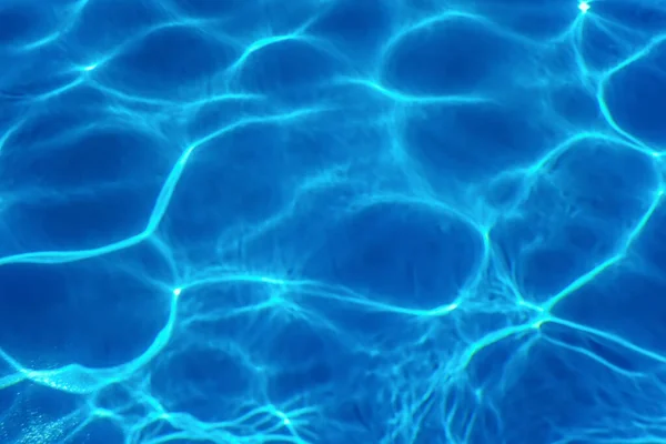 Blue Ripple Water Hintergrund Swimming Pool Wasser Sonnenreflexion — Stockfoto