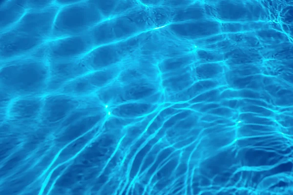 Blue Ripple Water Hintergrund Swimming Pool Wasser Sonnenreflexion — Stockfoto