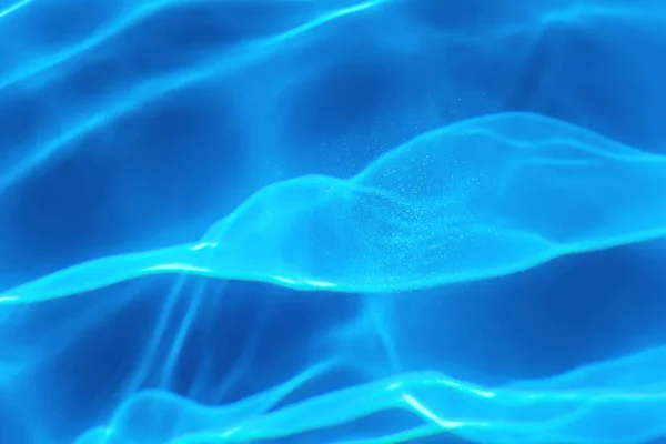 Blue Ripple Water Background Swimming Pool Water Sun Reflection — 스톡 사진