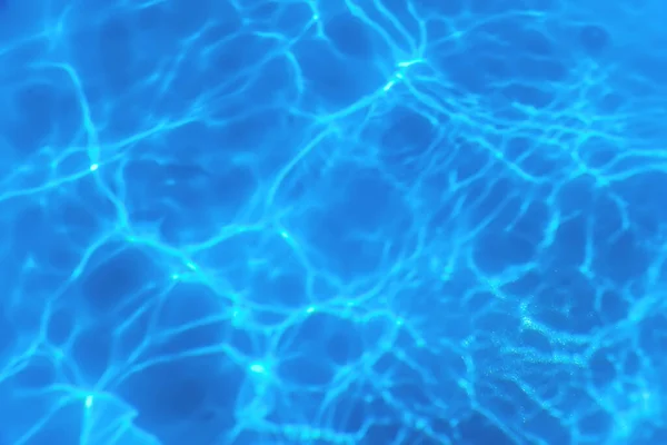 Водный Фон Голубой Рябь Отражение Солнечного Света Бассейне — стоковое фото