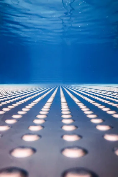 Piscina Aço Inoxidável Vista Subaquática — Fotografia de Stock