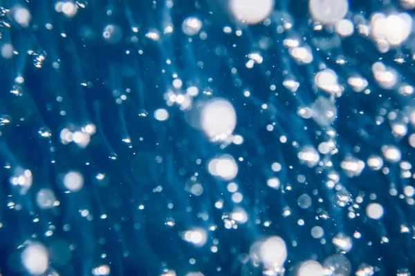 Absztrakt Buborékok Vízben Levegő Buborékok Víz Háttér — Stock Fotó