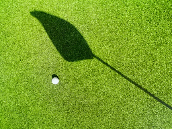 녹색의 녹색의 그림자 골프장 — 스톡 사진