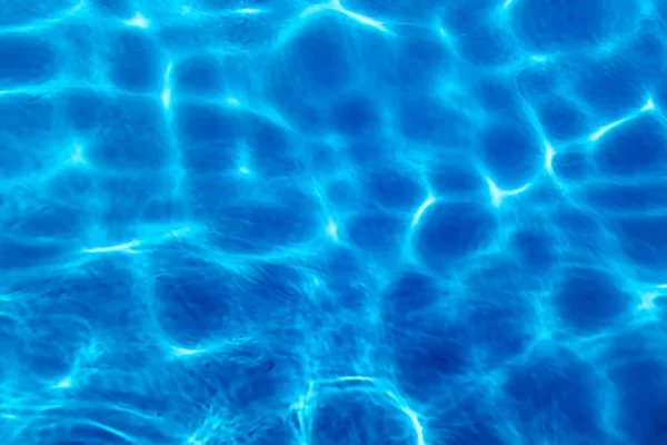 Blue Ripple Water Hintergrund Swimming Pool Wasser Sonnenreflexion — Stockfoto