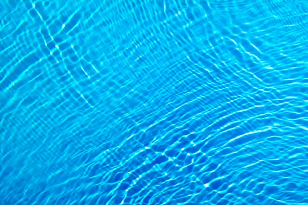 Fondo Agua Ondulación Azul Superficie Del Agua Piscina Azul — Foto de Stock