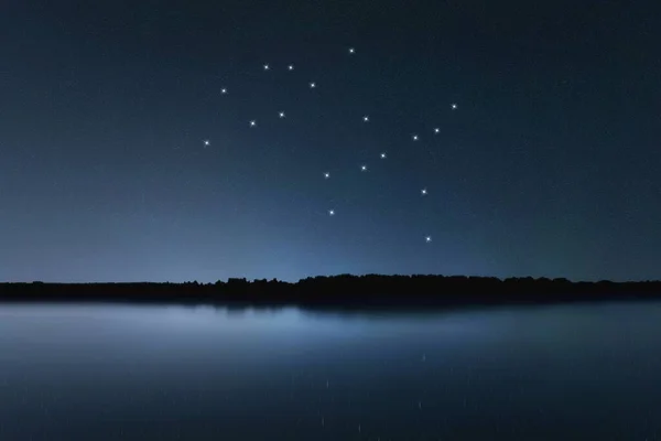 Constelación Estrellas Géminis Cielo Nocturno Racimo Estrellas Espacio Profundo Castor — Foto de Stock