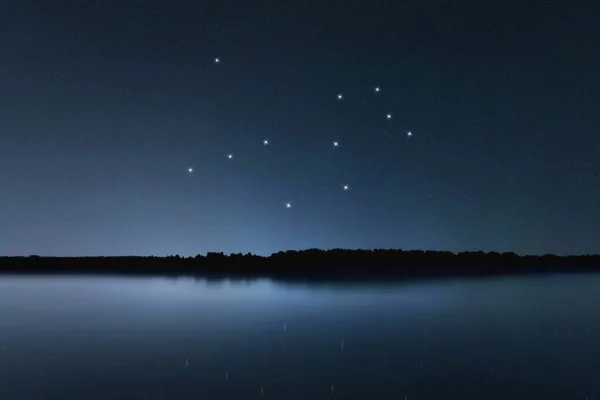 파보별 밤하늘 은하단 스페이스 — 스톡 사진