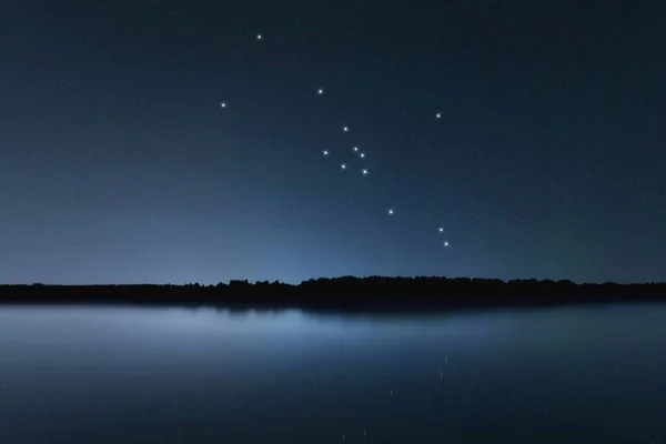 황소자리 밤하늘 은하단 스페이스 불자리 — 스톡 사진