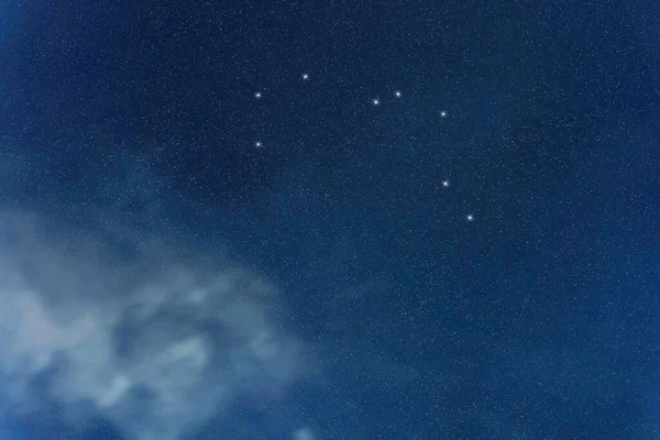 Constelación Estrellas Pyxis Cielo Nocturno Racimo Estrellas Espacio Profundo Constelación — Foto de Stock