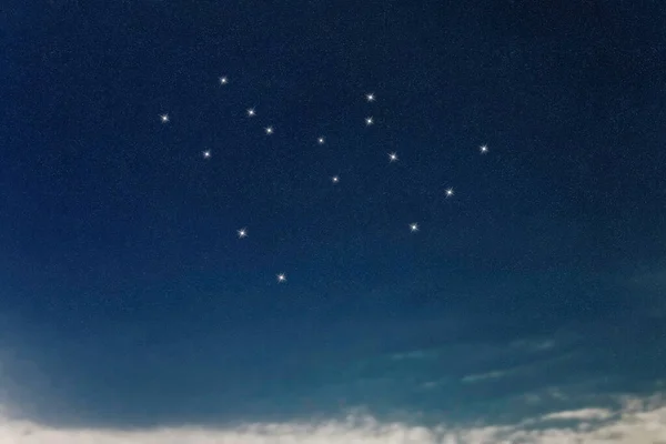 Constelación Estrellas Fénix Cielo Nocturno Racimo Estrellas Espacio Profundo — Foto de Stock