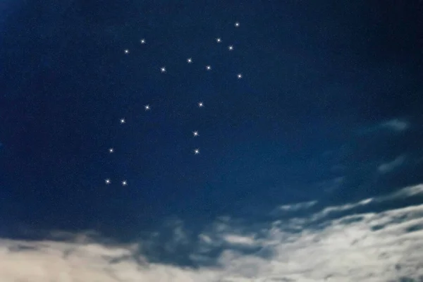 Constelación Estrellas Perseo Cielo Nocturno Racimo Estrellas Espacio Profundo Constelación — Foto de Stock
