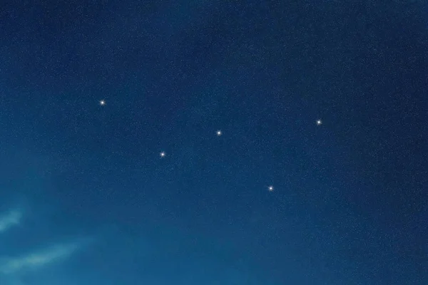 Constelación Estrellas Casiopea Cielo Nocturno Racimo Estrellas Espacio Profundo Silla —  Fotos de Stock