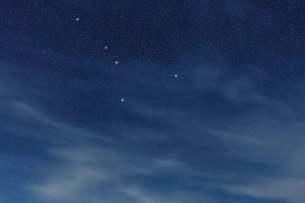 Constelația Stelelor Canceroase Cerul Nopții Cluster Stele Spațiu Adânc Constelația — Fotografie, imagine de stoc