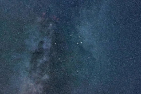 Constelación Estelar Auriga Cielo Nocturno Racimo Estrellas Espacio Profundo Constelación — Foto de Stock