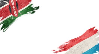 Beyaz grupta Kenya ve Lüksemburg bayrakları