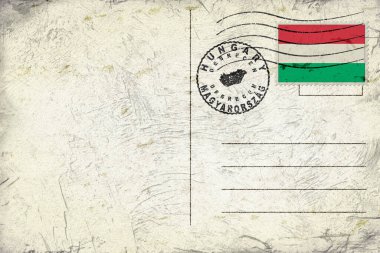 Hungary Debrecen Old Style Mail Envelope with Flag and Postmark