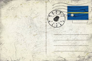 Nauru Yaren Yuvarlak Mühür Harita Tasarımı