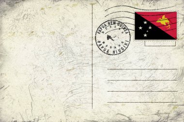 Papua Yeni Gine Madang Yuvarlak Mühür Harita Tasarımı