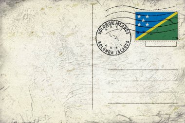 Solomon Adaları Auki Yuvarlak Mühür Harita Tasarımı