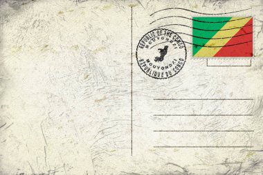 Kongo Cumhuriyeti Mouyondzi Yuvarlak Mühür Haritası Tasarımı