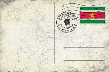 Surinam Nieuw Nickerie Yuvarlak Mühür Harita Tasarımı