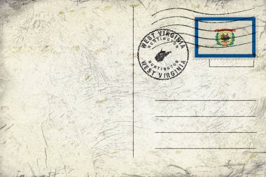 Batı Virginia Huntington Yuvarlak Mühür Harita Tasarımı