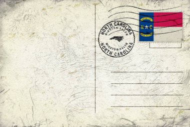 Kuzey Carolina Winston Salem Yuvarlak Mühür Haritası Tasarımı