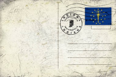 Indiana Indianapolis Yuvarlak Mühür Harita Tasarımı