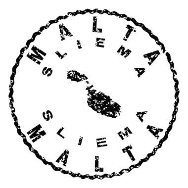 Malta Sliema Yuvarlak Harita Tasarımı