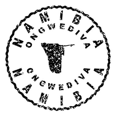 Namibya Ongwediva Yuvarlak Mühür Harita Tasarımı